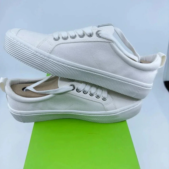Cariuma Unisex Oca Low Canvas Sneaker Casual Shoes Lace-Up Off-White Size 8/9.5 - Picture 5 of 7